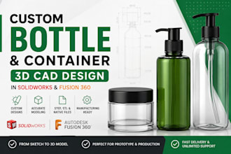 design a custom bottle or container in solidworks