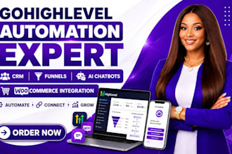 create gohighlevel, woocommerce, funnels, CRM automation, ai chatbot integration