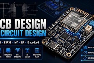 design kicad pcb layout esp32 iot pcb rf low noise adc emc emd dfm circuit