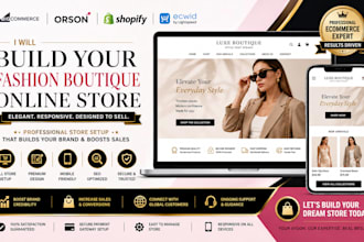 design bigcommerce orson shopify fashion boutique online store ecwid website