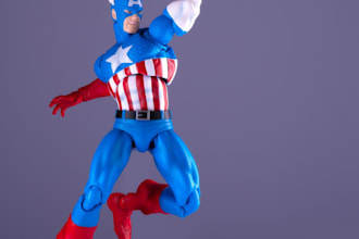 3d articulated action figure miniature anime toy character for 3d printing