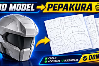 unfold your cosplay model into a professional pepakura pattern