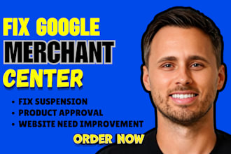 set up and optimize google merchant center for product approval and sales