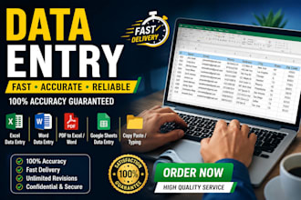 data entry and web research
