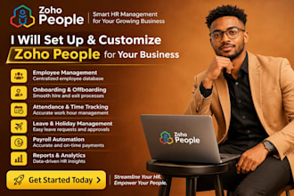 setup zoho people HR, employee onboarding, attendance, leave, payroll automation