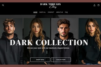 design clothing shopify store fashion clothing website streetwear clothing store