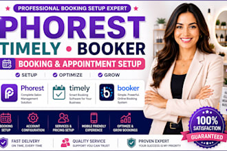 setup phorest timely booker salon booking and appointment salon spa management