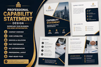 design a professional capability statement for your business
