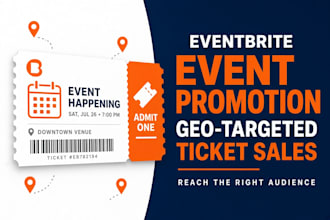 promote your eventbrite event with geo targeted marketing and ticket sales