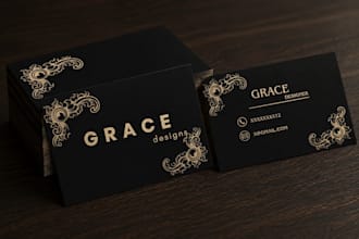 design a professional and luxury business card