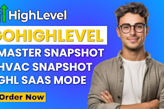 gohighlevel hvac snapshot ghl onboarding ghl saas ghl whitelabel ghl workflow