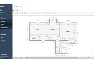 create xactimate roofing estimates, roof sketches, storm damage and supplements