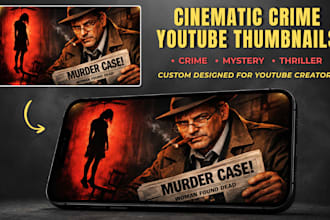 design true crime and documentary youtube thumbnails