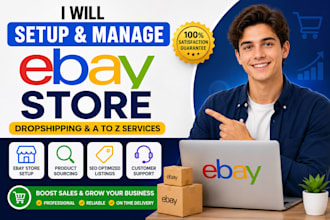 setup ebay store, listings and SEO