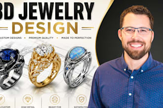 3d jewelry design cad modeling and rendering custom ring jewelry animation
