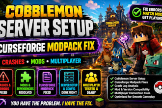 fix your cobblemon server, curseforge modpack and minecraft crashes