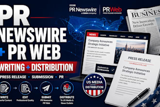 pr newswire PR web press release writing distribution news media submission news