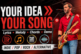 turn your idea into an emotional indie rock song