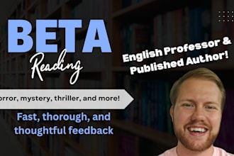 beta read horror, thriller, and mystery manuscripts