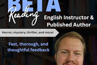 beta read horror, thriller, and mystery manuscripts