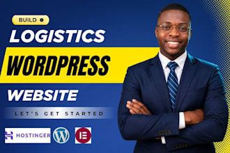 develop logistics website and moving company website with tracking features
