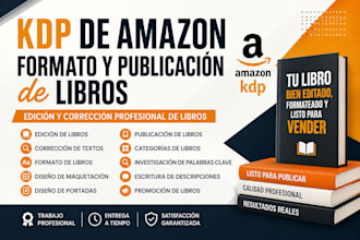 edición y formato profesional de libros para KDP