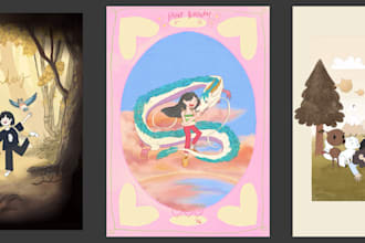 illustrate a personalised character drawing