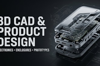 create cad models, 3d product designs and enclosures for consumer electronics