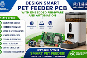 design smart feeder pcb with embedded firmware and automation