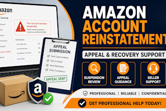 help with amazon account reinstatement and appeal support