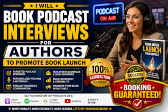 book podcast interviews for authors to promote book launch