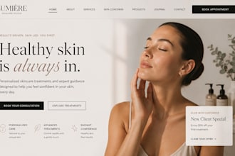design wix skincare studio website wix acne treatment website esthetician site