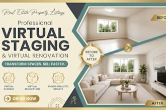 do virtual staging virtual renovation real estate staging property listing