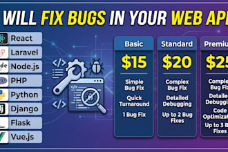fix bugs in your web app