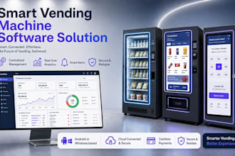 develop a complete smart vending machine solution