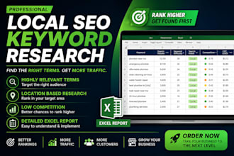 do local SEO keyword research for your plumbers