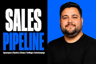 set up squarespace to pipedrive crm, pipeline, klaviyo textmagic, activecampaign