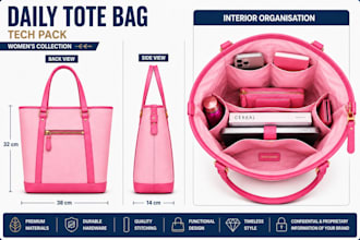 custom totebag design bag tech pack backpack techpack handbag design duffel bag