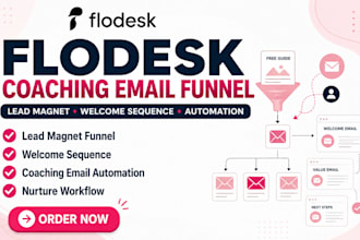 setup flodesk coaching email funnel lead magnet welcome sequence automation