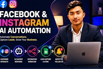 build facebook and instagram ai automation and chatbot
