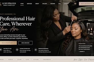 design wix mobile hairstylist site wix hair extension wix hair colorist website