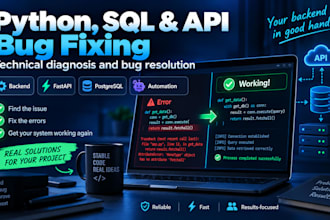 fix python fastapi backend, sql and rest API bugs
