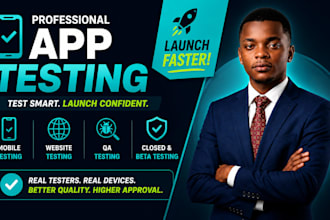 provide 12 testers for google play console testing or android app testing