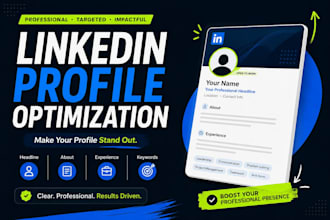 optimize and rewrite your linkedin profile professionally