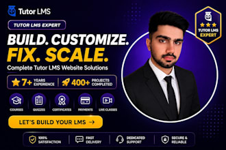 build, customize, and fix your wordpress tutor lms website