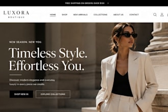 create wix fashion boutique website squarespace clothing apparel website