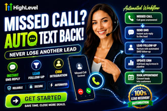 gohighlevel missed call and lead recovery automation