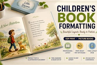format your children book or picture book for kdp print
