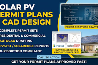 design residential or commercial solar permit plans