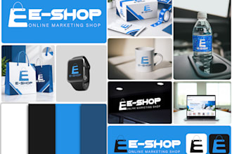 design business logo and brand identity with full branding